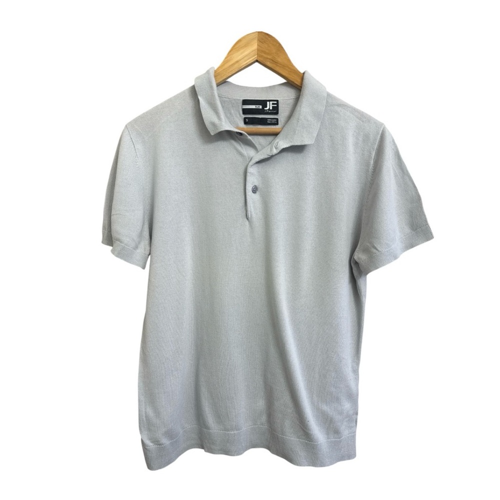 JF J.Ferrar Slim Gray Polo Shirt